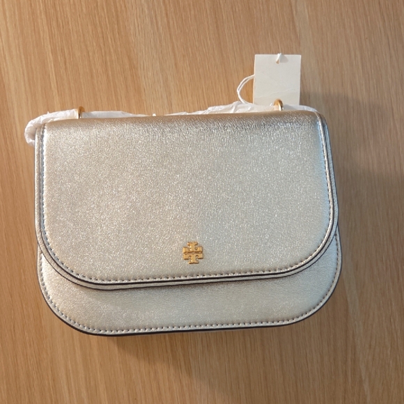 Tory Burch Shimmering Gold Crossbody Bag - Picture 2 of 3